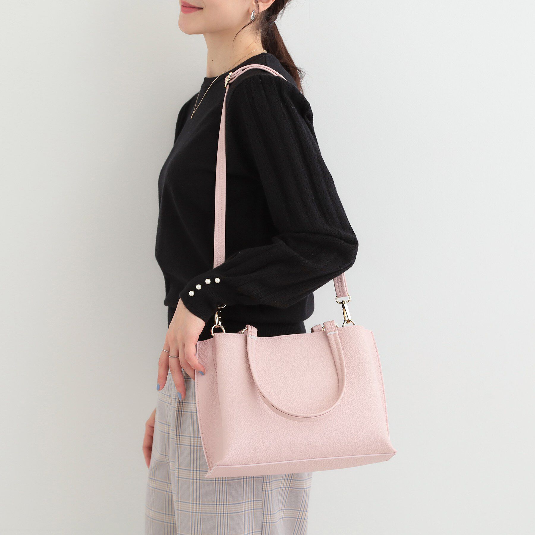 SHOO･LA･RUE「【軽量／2WAY】ふわっと軽いトートバッグ」|トートバッグ|