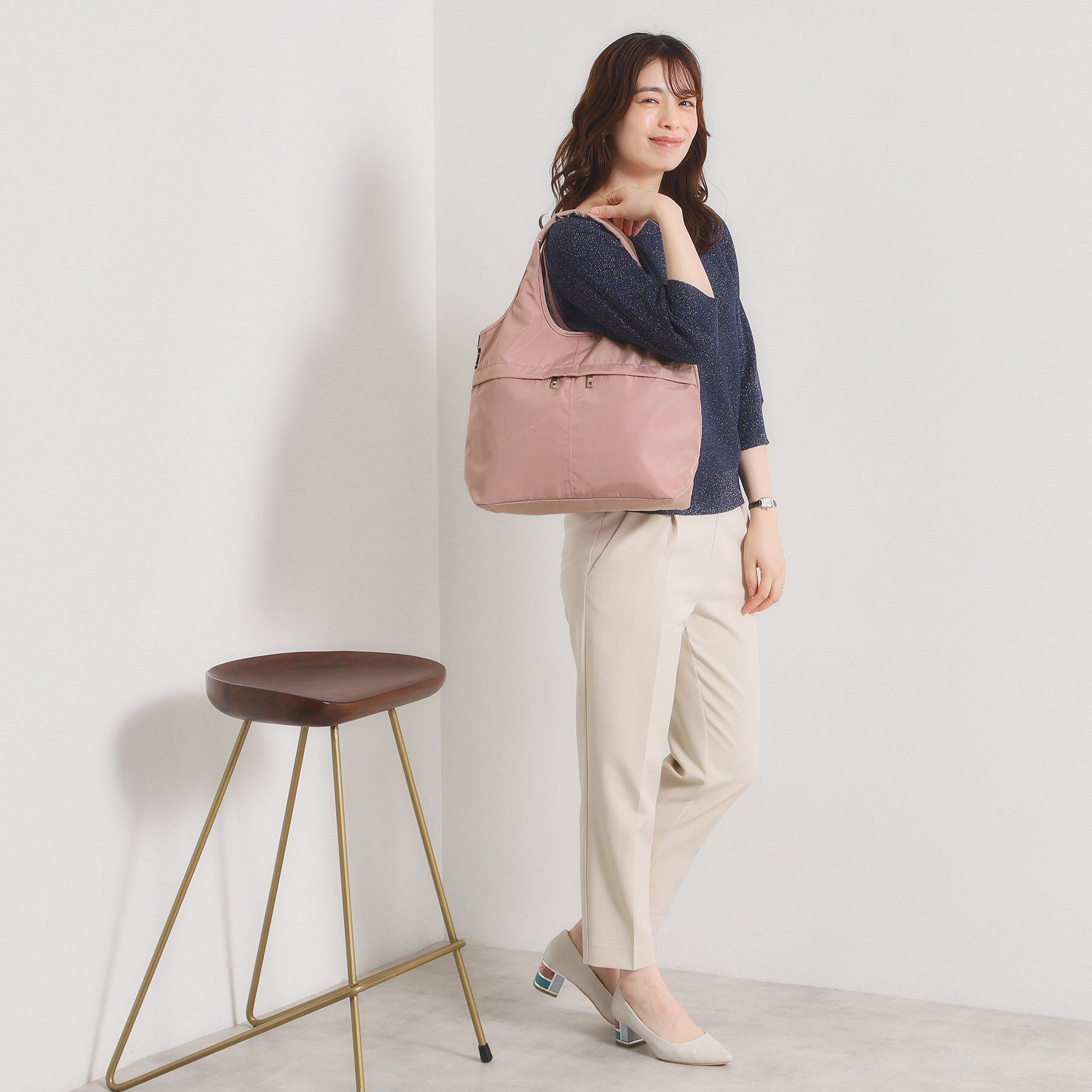 ITS&rsquo;DEMO「【10ポケット】高密度2WAYバルーントート」|トートバッグ|