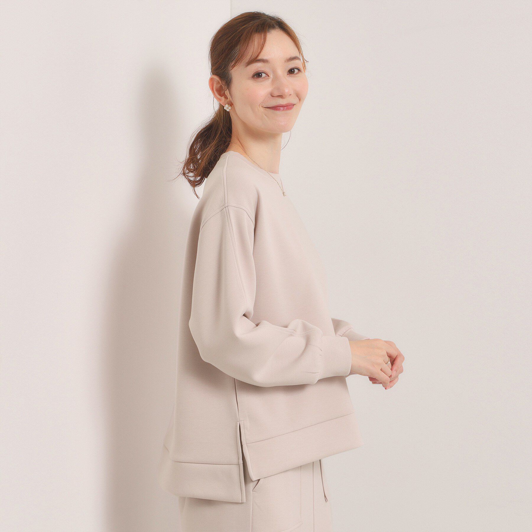 ITS&rsquo;DEMO「【洗濯機OK／花粉防止】ダンボールプルオーバー」|Tシャツ・カットソー|