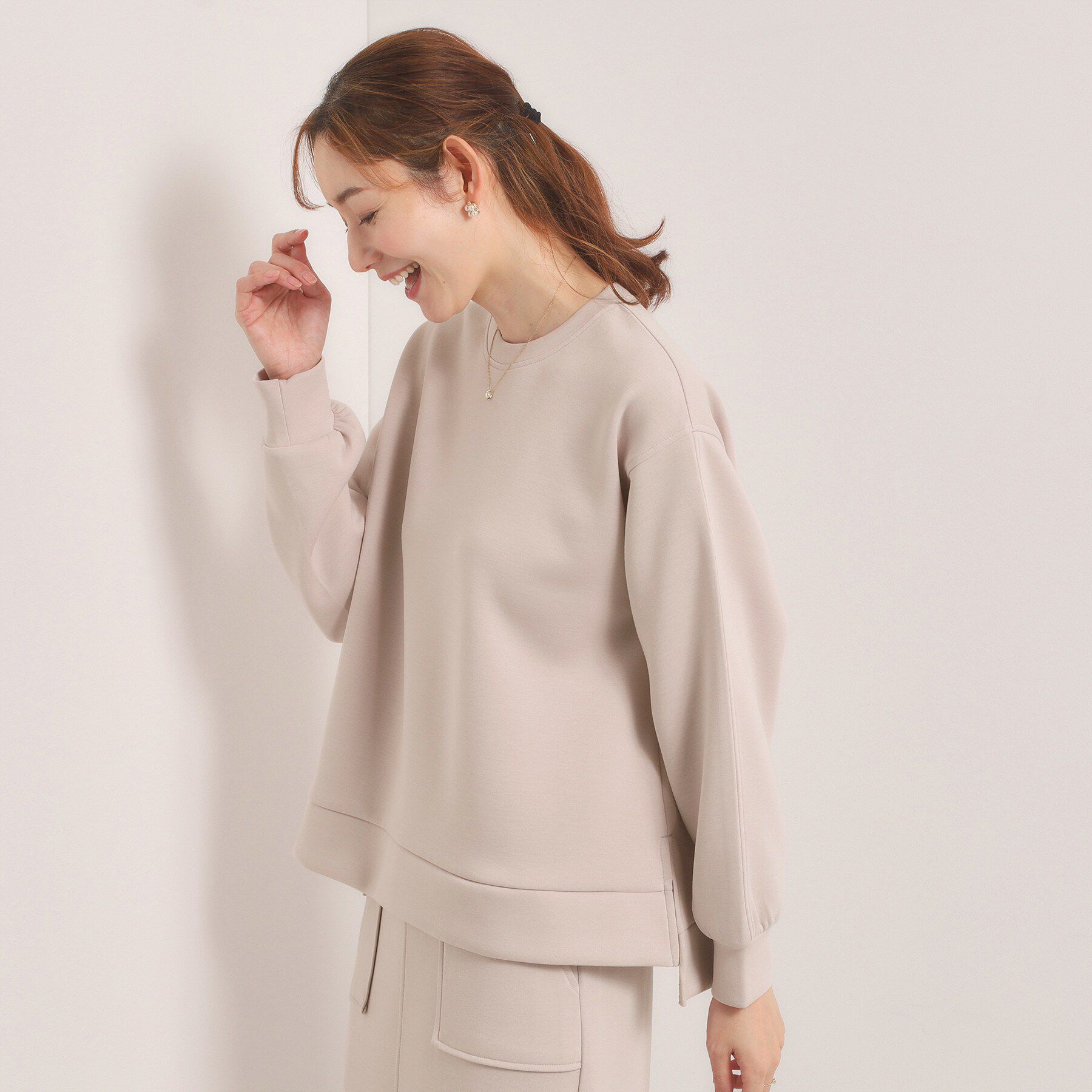 ITS&rsquo;DEMO「【洗濯機OK／花粉防止】ダンボールプルオーバー」|Tシャツ・カットソー|