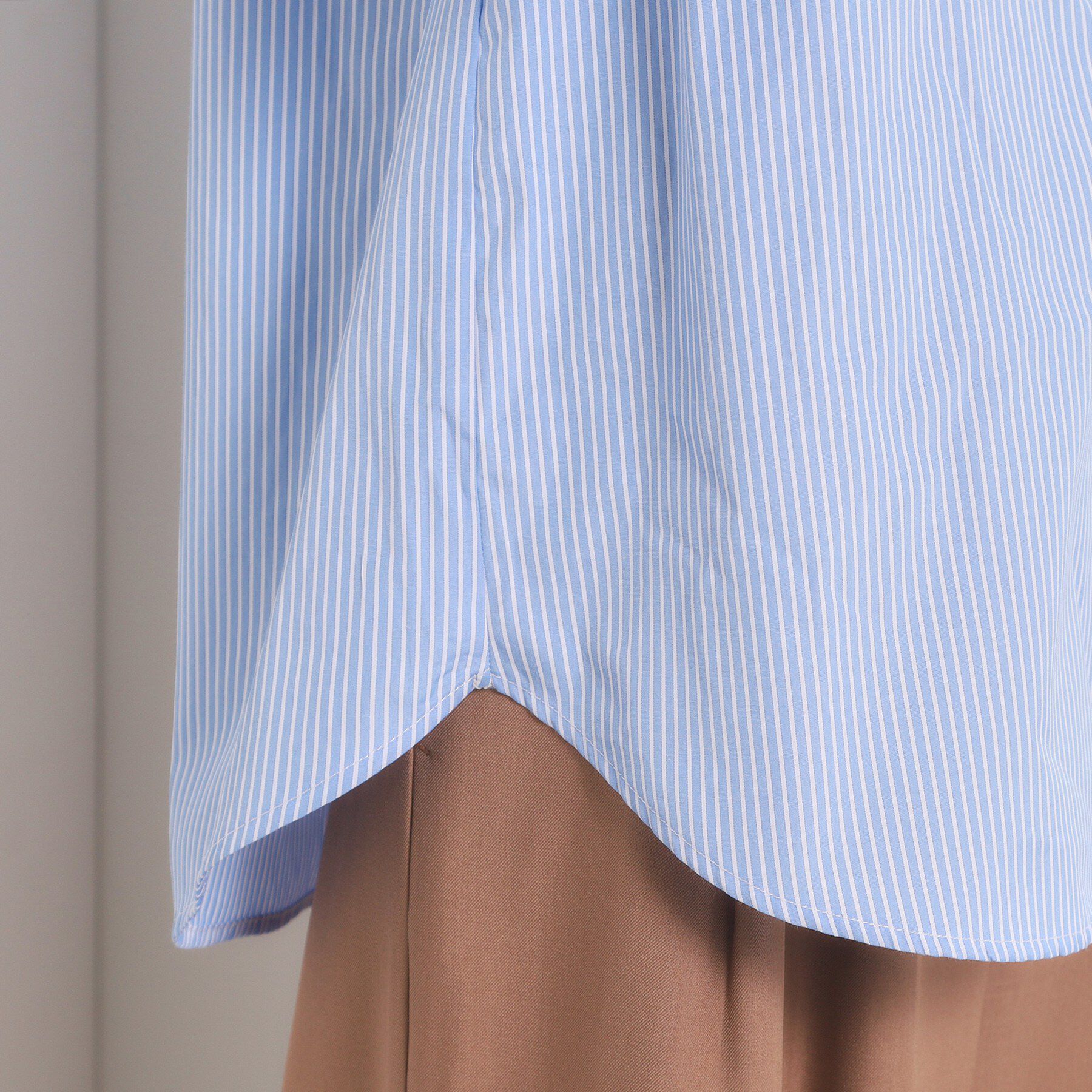 ITS&rsquo;DEMO「【手洗い可】2wayストライプブラウス」|シャツ・ブラウス|