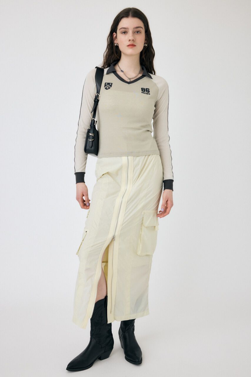 MOUSSY「FRONT ZIP FUNCTION スカート」|スカート|