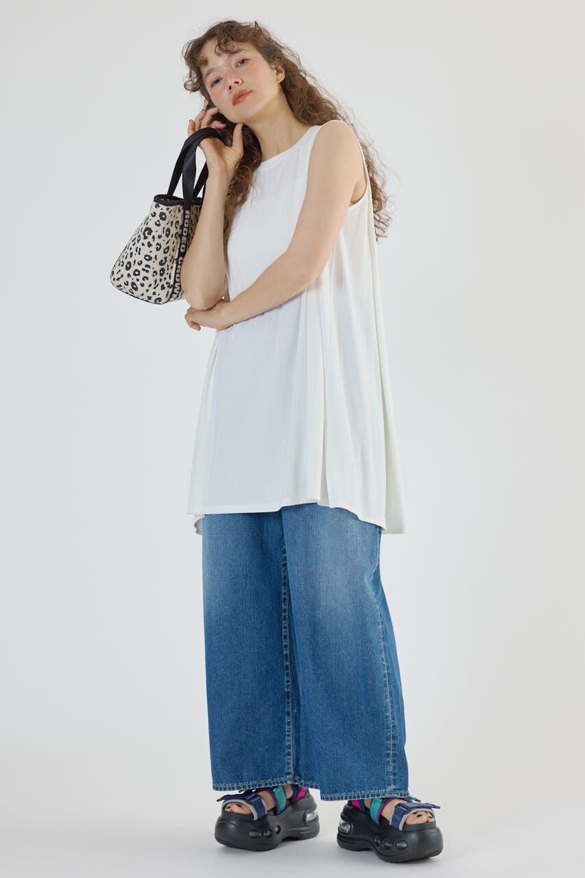 RODEO CROWNS「T/F ノースリーブチュニック」|タンクトップ|