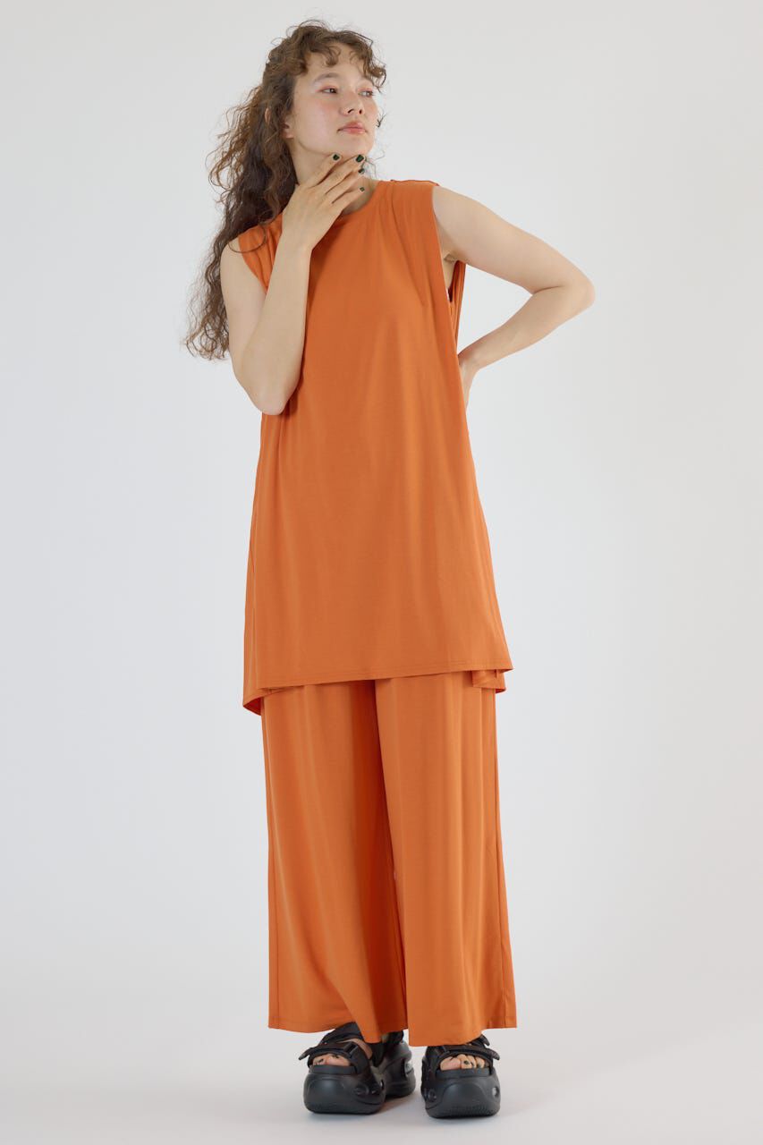 RODEO CROWNS「T/F ノースリーブチュニック」|タンクトップ|