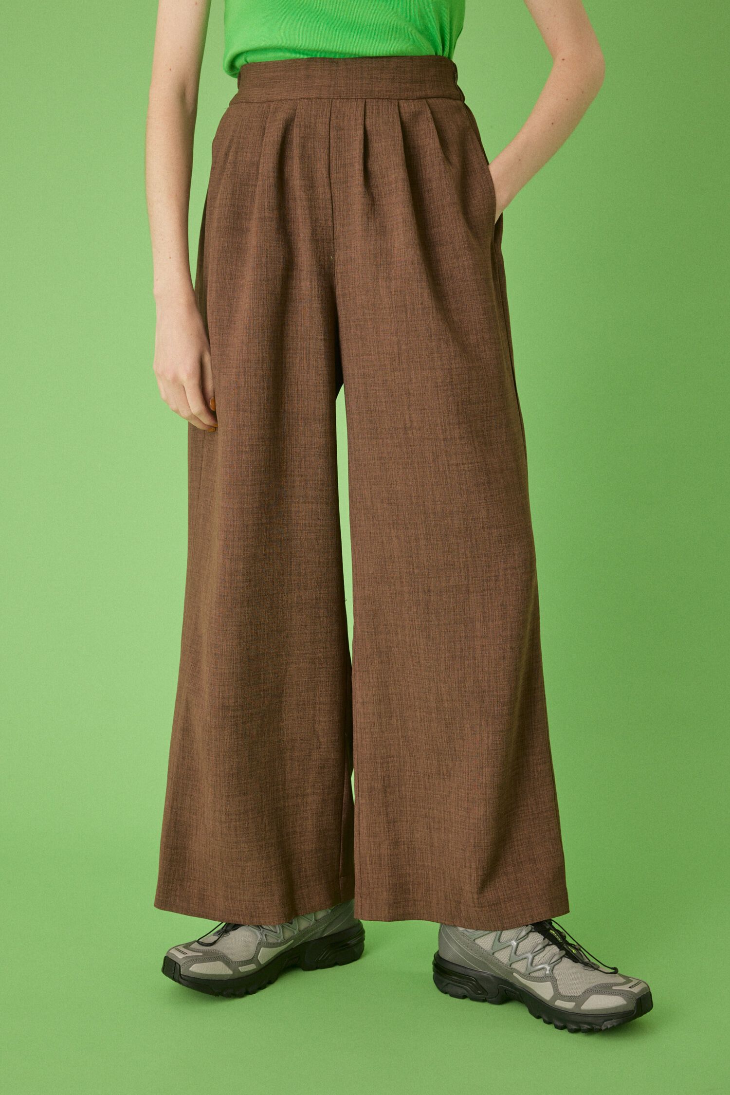 HeRIN.CYE「Tuck pants」|その他|BRN