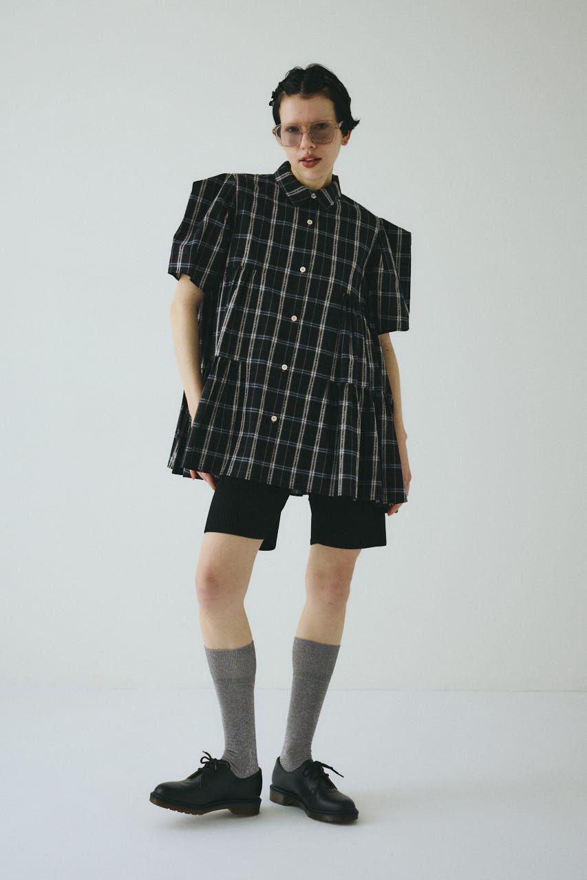 HeRIN.CYE「Side gather Aline blouse」|シャツ・ブラウス|