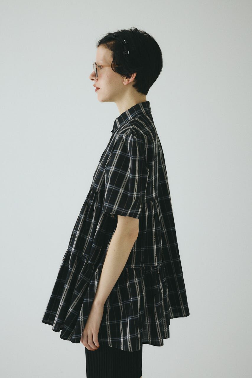 HeRIN.CYE「Side gather Aline blouse」|シャツ・ブラウス|