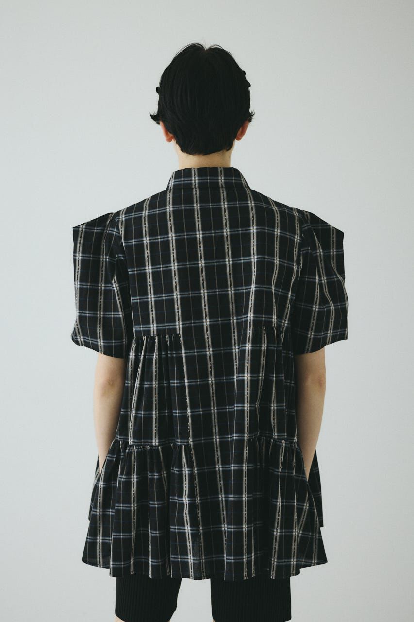 HeRIN.CYE「Side gather Aline blouse」|シャツ・ブラウス|