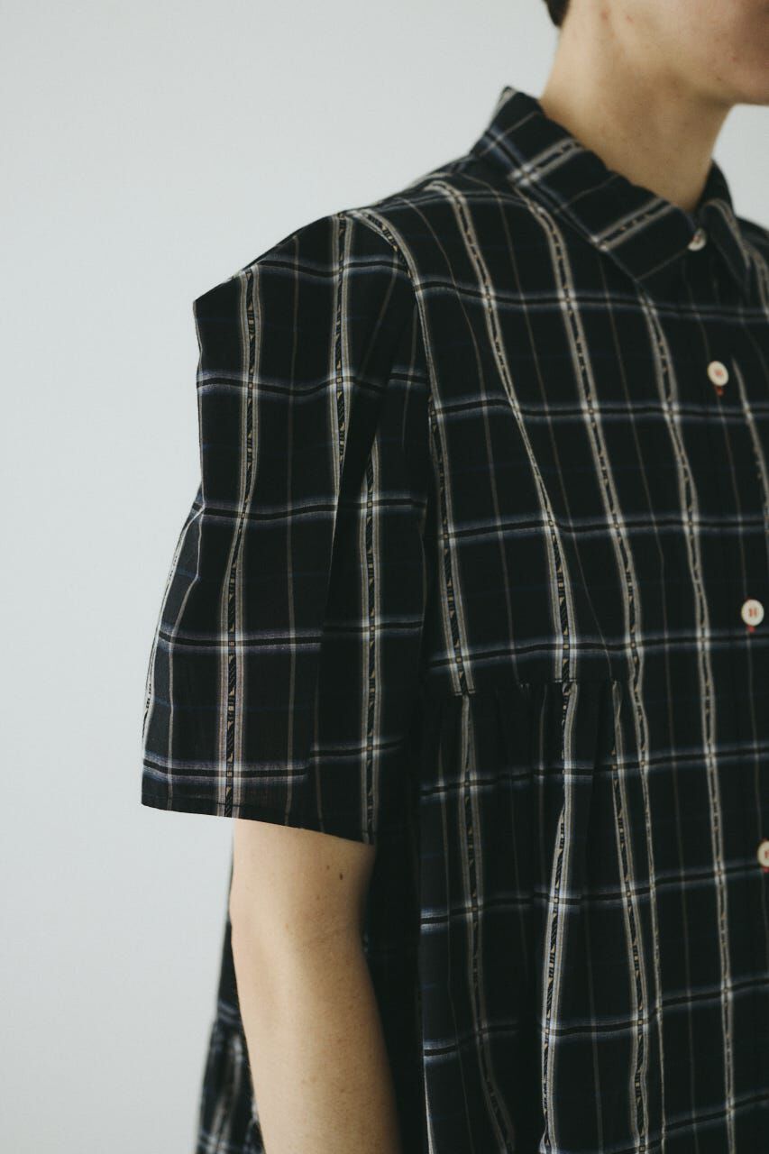 HeRIN.CYE「Side gather Aline blouse」|シャツ・ブラウス|