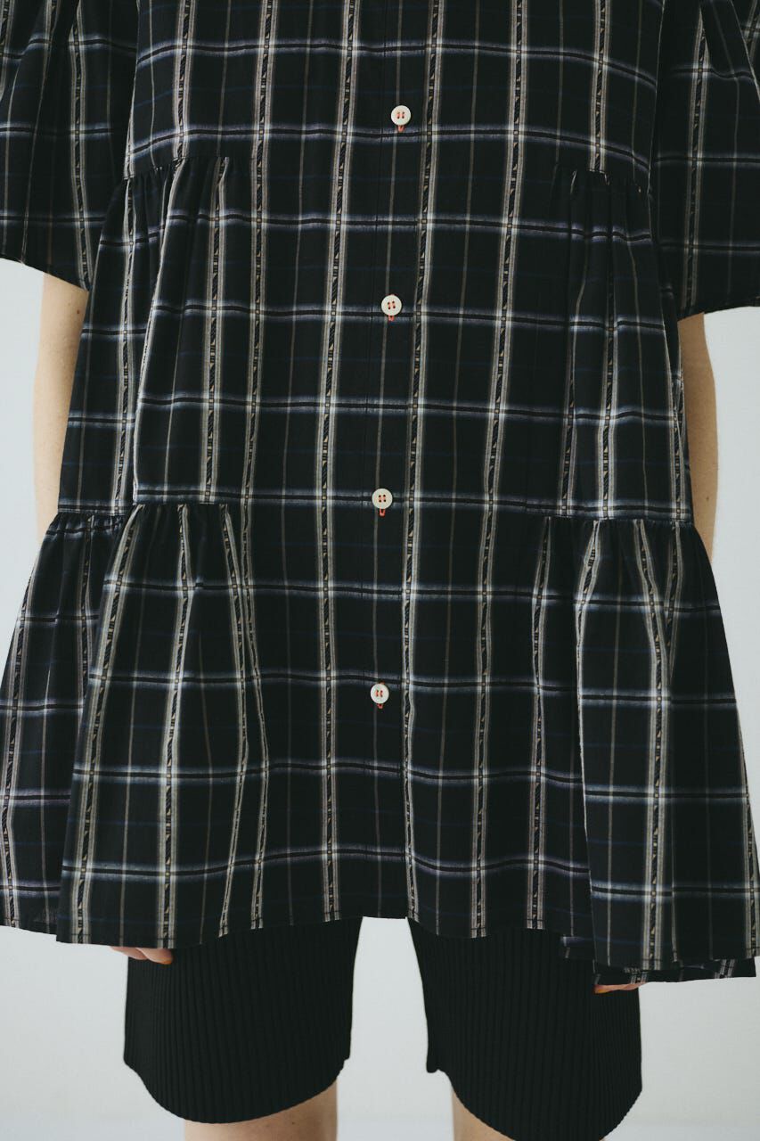 HeRIN.CYE「Side gather Aline blouse」|シャツ・ブラウス|