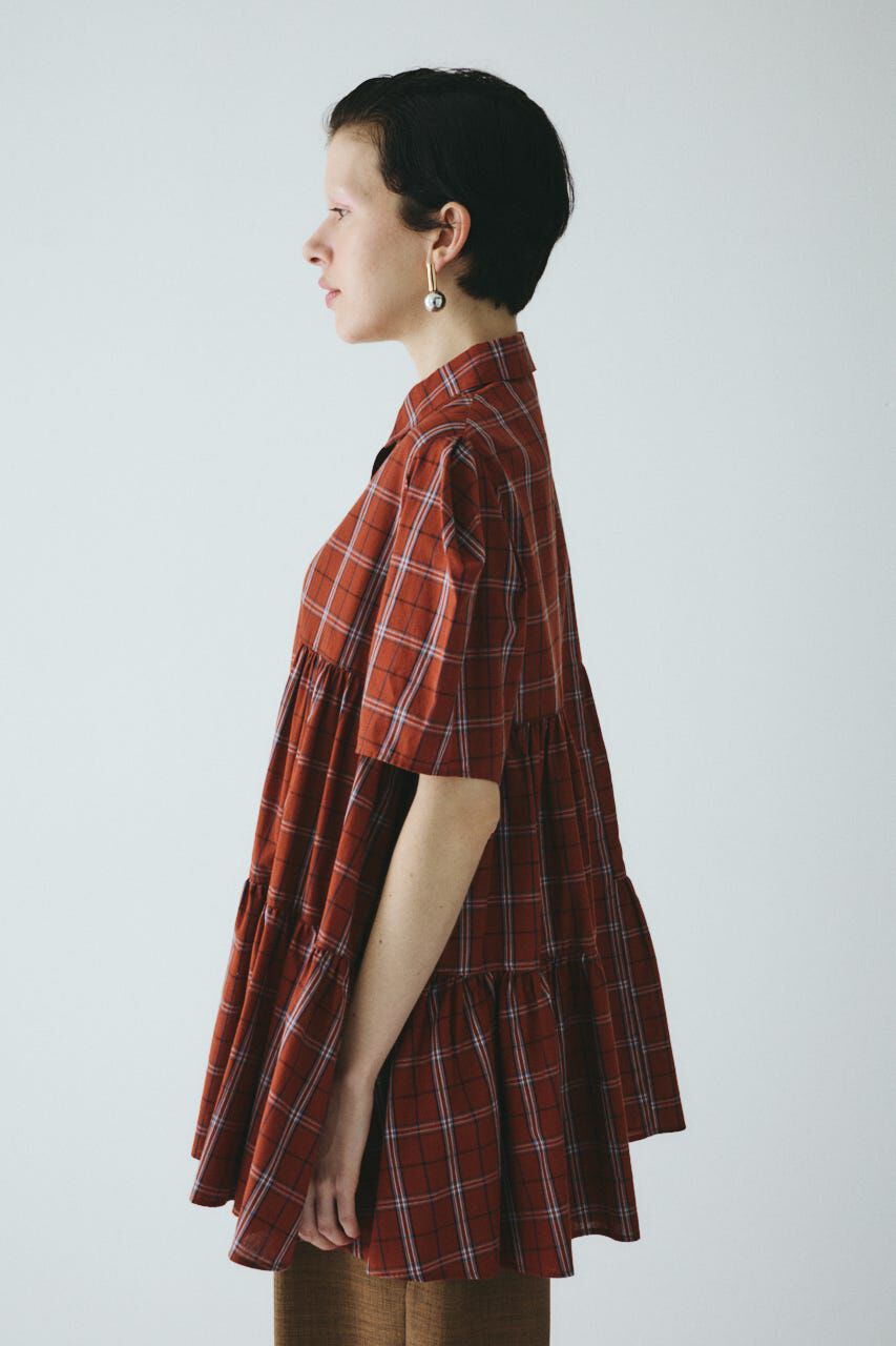 HeRIN.CYE「Side gather Aline blouse」|シャツ・ブラウス|