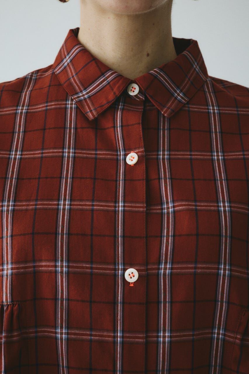 HeRIN.CYE「Side gather Aline blouse」|シャツ・ブラウス|