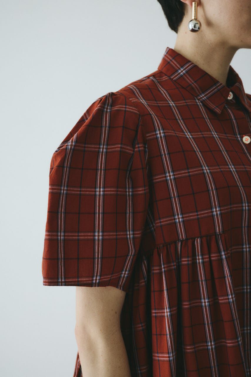 HeRIN.CYE「Side gather Aline blouse」|シャツ・ブラウス|