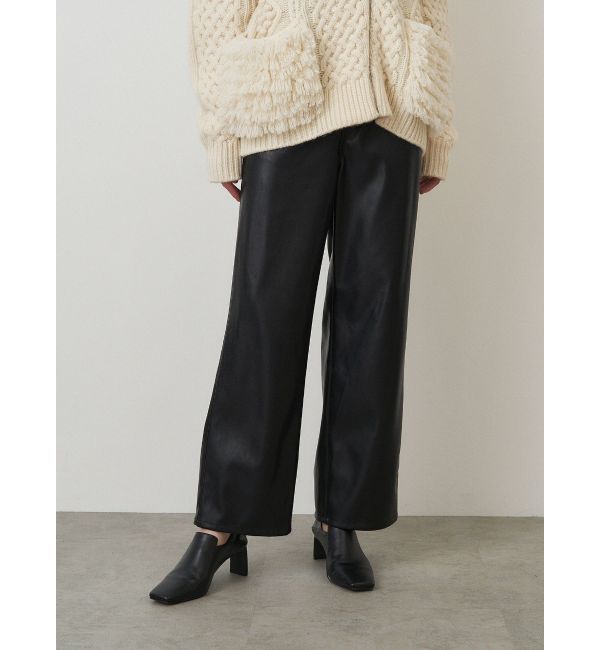 ELENDEEK「WIDE STRAIGHT LEATHER PT」|その他|