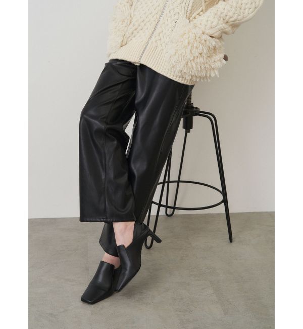 ELENDEEK「WIDE STRAIGHT LEATHER PT」|その他|