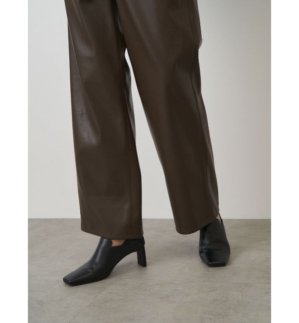 ELENDEEK「WIDE STRAIGHT LEATHER PT」|その他|