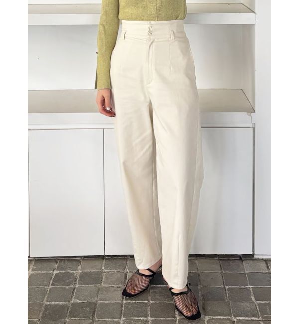 LAGUNAMOON「ツイルバレルパンツ」|その他|アイボリー