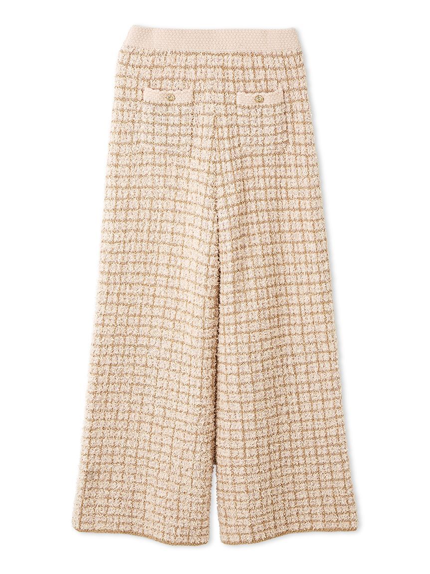 LILY BROWN「ツイードニットワイドパンツ」|その他|