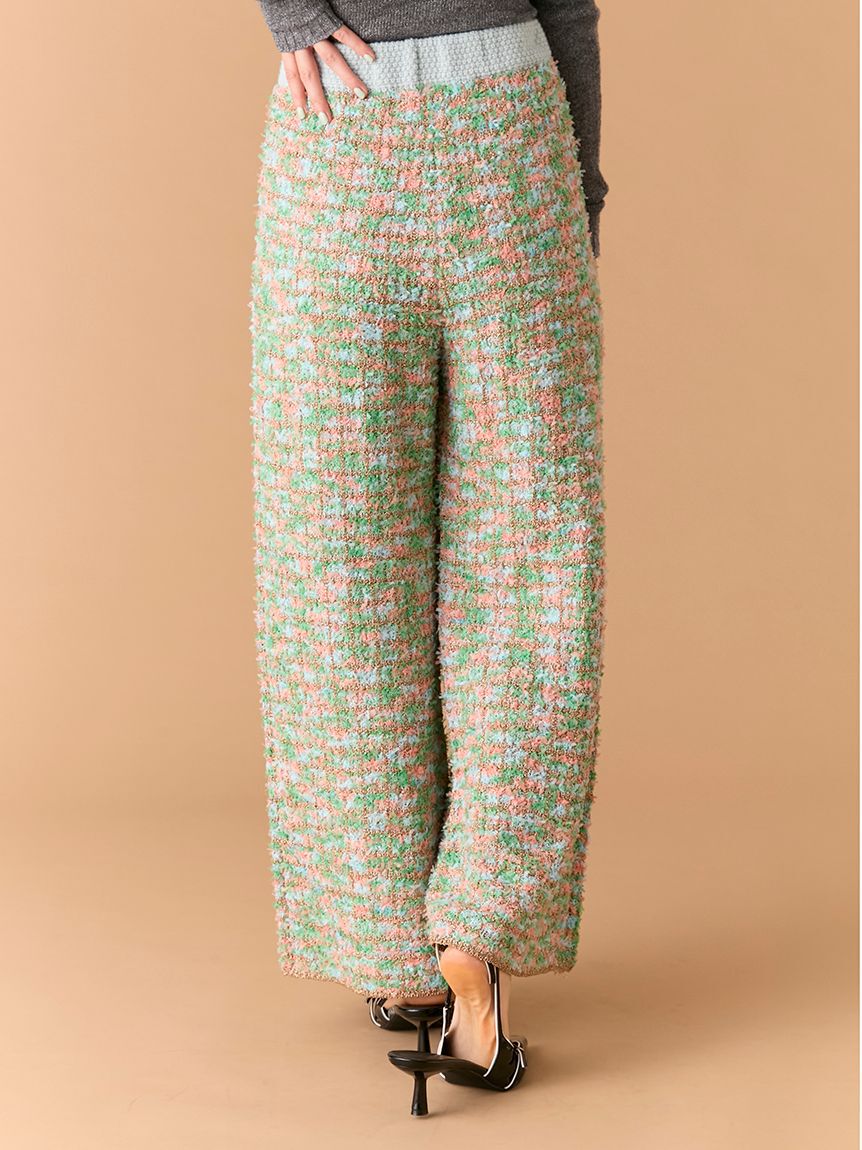 LILY BROWN「ツイードニットワイドパンツ」|その他|