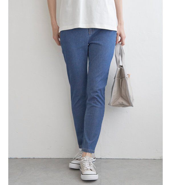 ikka「ＧＯＫＵラクストレッチスキニーパンツ」|その他|ブルー