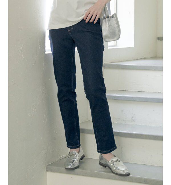 ikka「ＧＯＫＵラクストレッチスキニーパンツ」|その他|ネイビーブルー