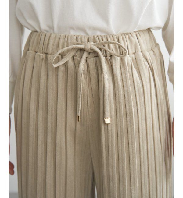 ikka「【親子コーデ】スエードライクプリーツワイドパンツ」|その他|