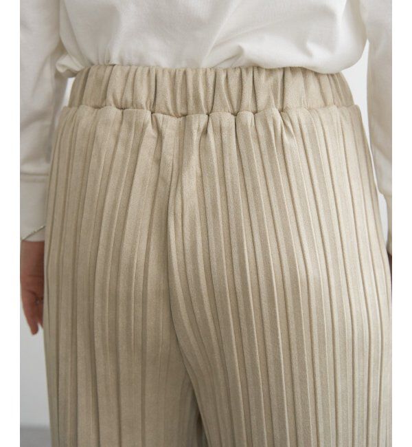 ikka「【親子コーデ】スエードライクプリーツワイドパンツ」|その他|