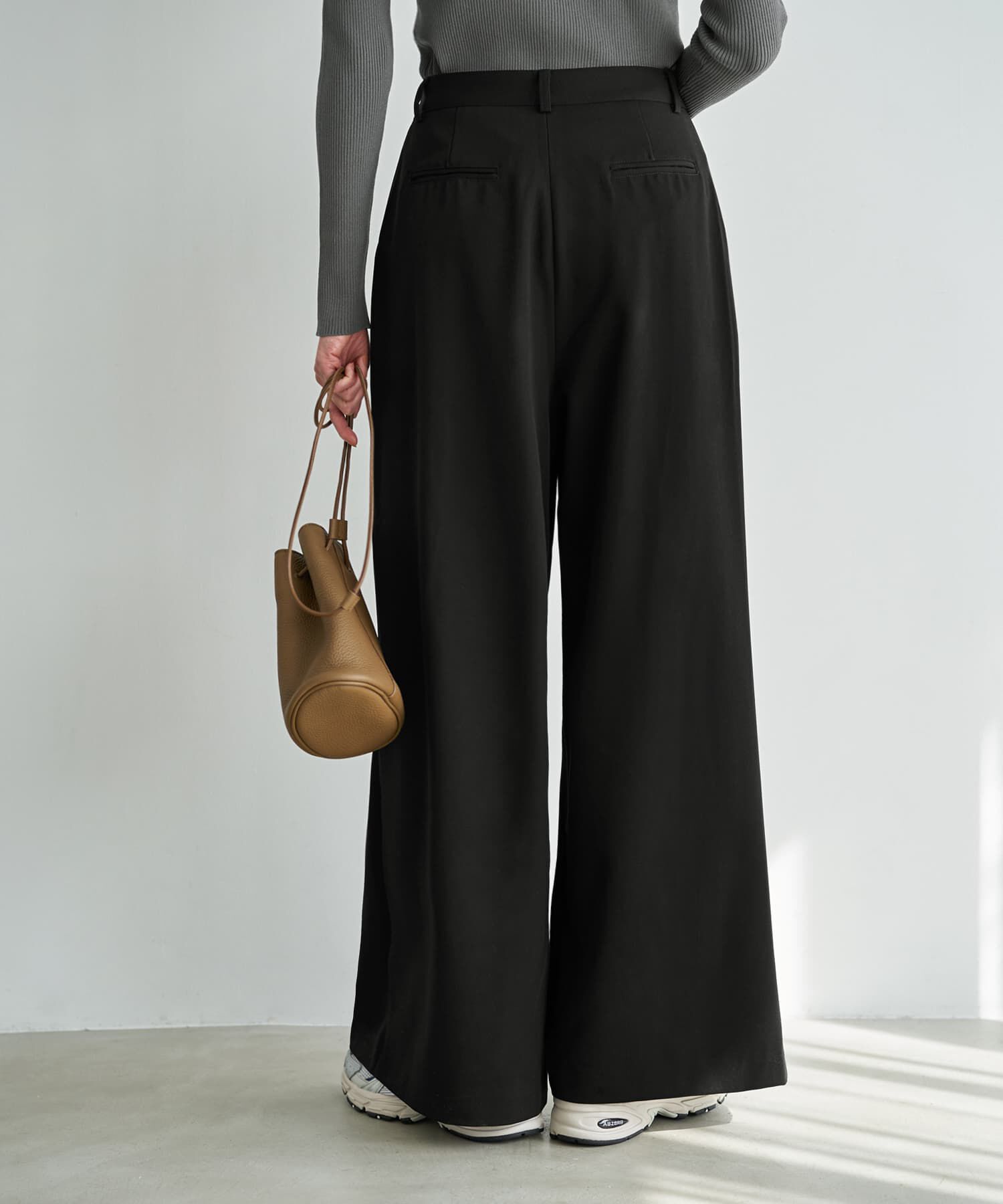 STYLE DELI「２タック幅広ブラックワイドパンツ」|その他|
