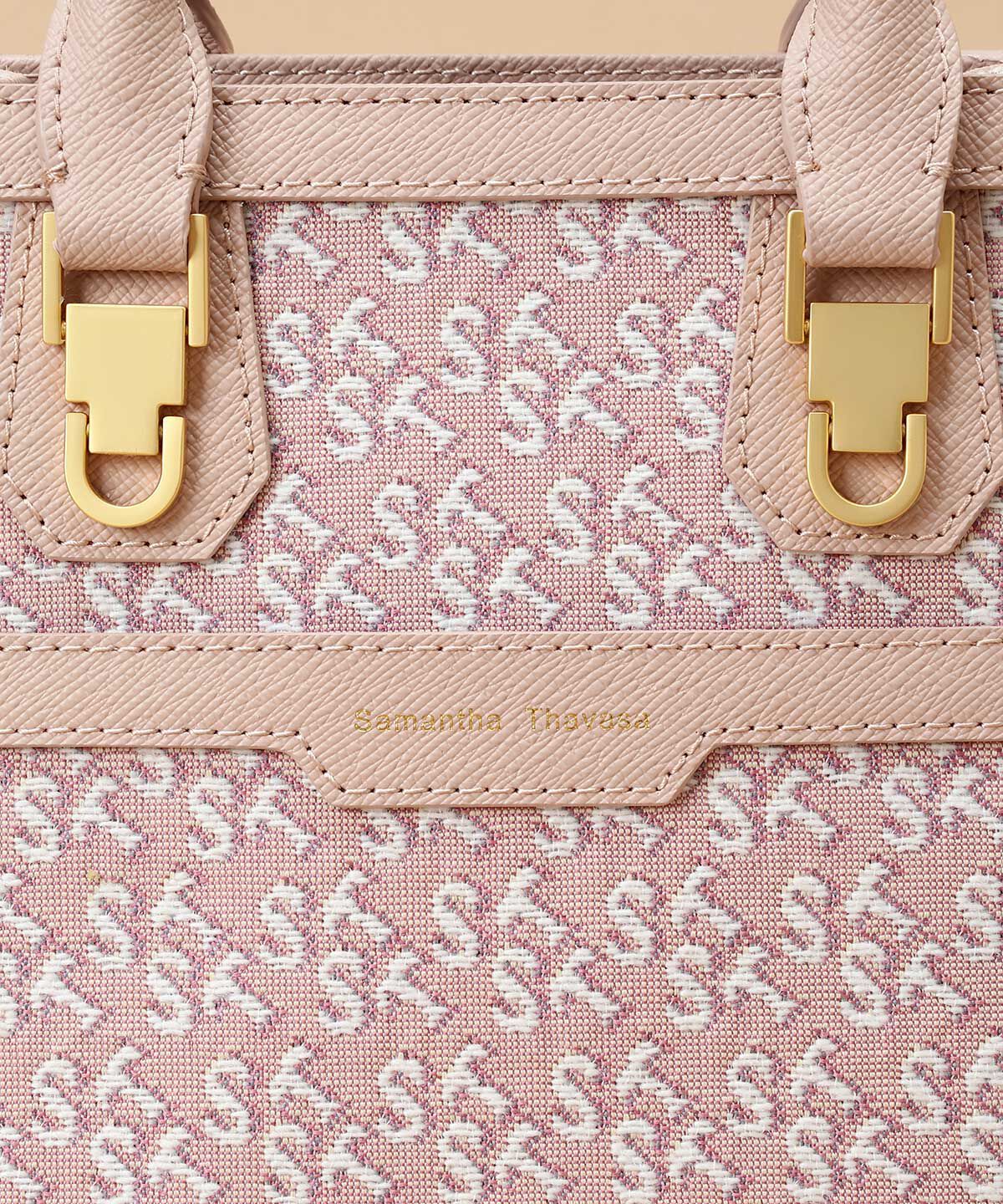 Samantha Thavasa「ST Jacquard シルエット 縦型スクエアトートバッグ」|トートバッグ|