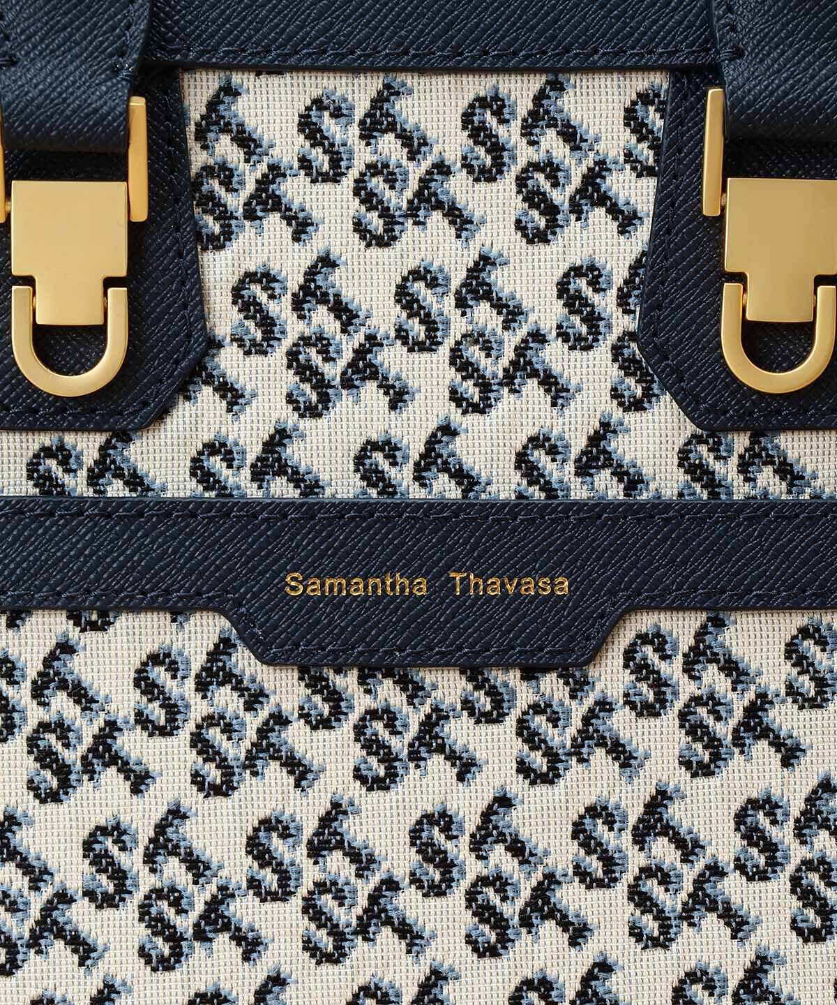 Samantha Thavasa「ST Jacquard シルエット 縦型スクエアトートバッグ」|トートバッグ|