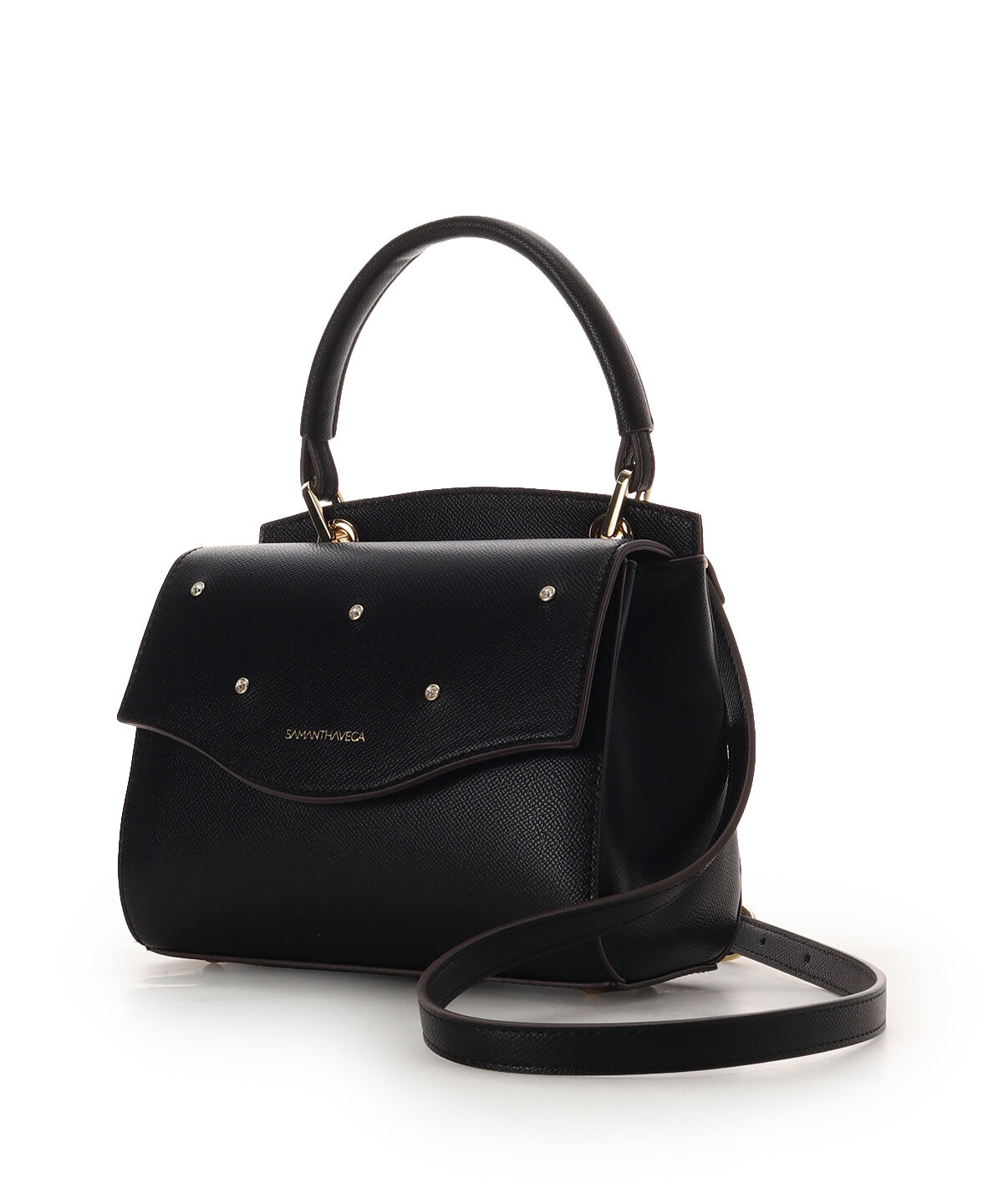 Samantha Vega「ストロベリーモチーフショルダーバッグ」|ショルダー・メッセンジャー|ブラック