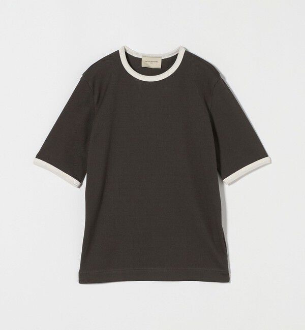 UNITED ARROWS「リブバイカラーパイピング ショートスリーブカットソー」|Tシャツ・カットソー|