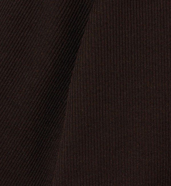 UNITED ARROWS「リブバイカラーパイピング ショートスリーブカットソー」|Tシャツ・カットソー|