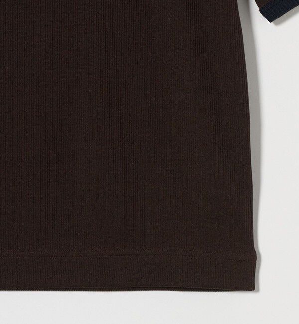 UNITED ARROWS「リブバイカラーパイピング ショートスリーブカットソー」|Tシャツ・カットソー|