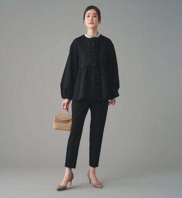 UNITED ARROWS「SPONGY タック テーパードパンツ」|スラックス|