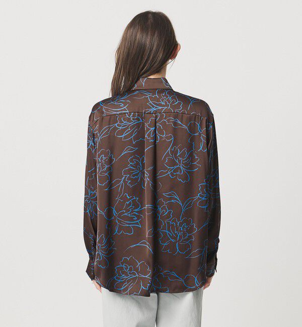UNITED ARROWS「アブストラクトフラワー シャツ ‐ウォッシャブル‐」|シャツ・ブラウス|