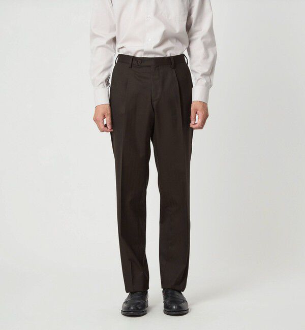 UNITED ARROWS green label relaxing「GUABELLO ヘリンボーン HX 1プリーツ スーツパンツ」|スーツ|