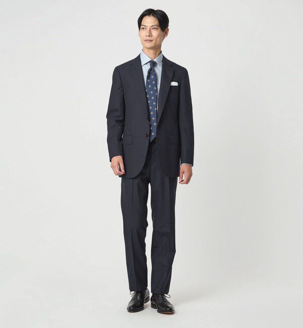 UNITED ARROWS green label relaxing「GUABELLO 組織無地 2B MF スーツジャケット」|スーツ|