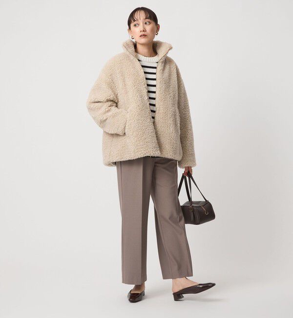 UNITED ARROWS green label relaxing「ボア スタンドカラー ブルゾン」|ブルゾン・スタジャン|