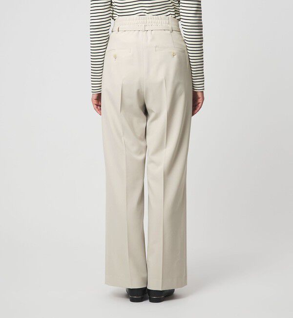 UNITED ARROWS green label relaxing「［size SHORT/TALLあり］パウドレ ワイド パンツ ナチュラル」|スラックス|