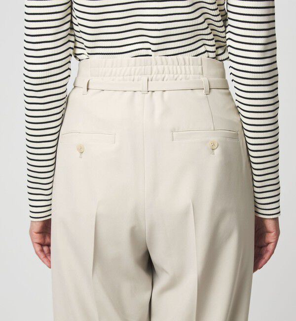 UNITED ARROWS green label relaxing「［size SHORT/TALLあり］パウドレ ワイド パンツ ナチュラル」|スラックス|