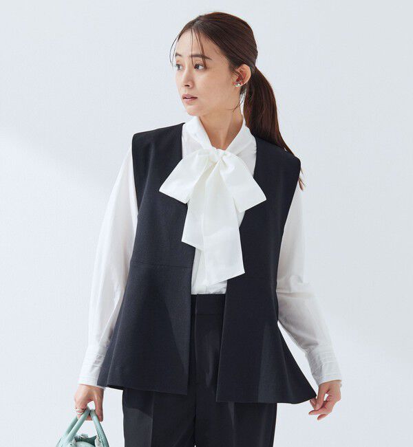 UNITED ARROWS green label relaxing「［size SHORTあり］fleurie(フルリー) ペプラム ジレ」|ベスト・ジレ|