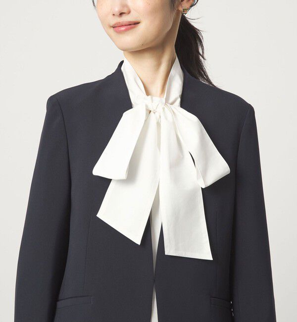 UNITED ARROWS green label relaxing「［size SHORTあり］ボウタイ ギャザー ブラウス」|シャツ・ブラウス|