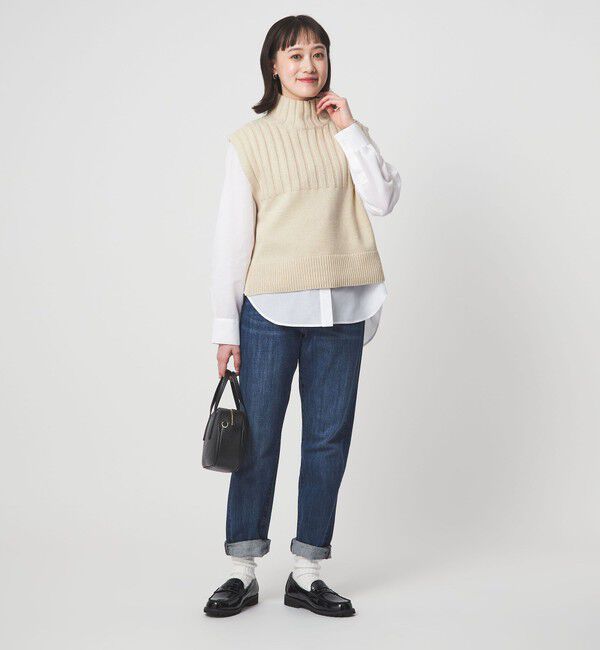 UNITED ARROWS green label relaxing「ニット タートル ベスト &times; シャツ セット」|シャツ・ブラウス|