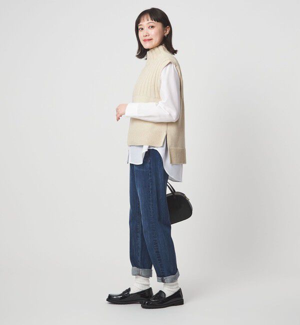 UNITED ARROWS green label relaxing「ニット タートル ベスト &times; シャツ セット」|シャツ・ブラウス|