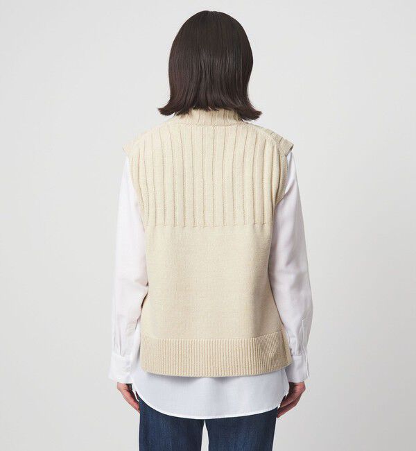 UNITED ARROWS green label relaxing「ニット タートル ベスト &times; シャツ セット」|シャツ・ブラウス|