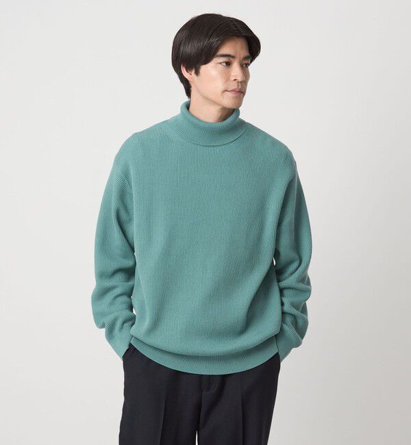 UNITED ARROWS green label relaxing「コットン アゼ タートル ネック ニット」|ニット・セーター|LIME