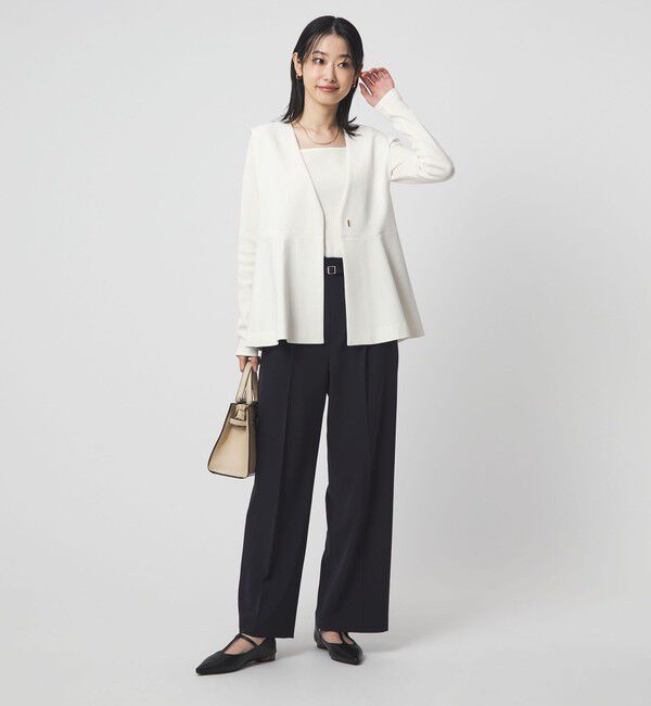 UNITED ARROWS green label relaxing「ブライトリブ スクエアネック ロングスリーブ カットソー」|Tシャツ・カットソー|