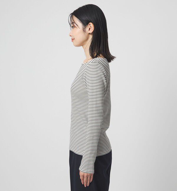 UNITED ARROWS green label relaxing「ブライトリブ ボートネック ロングスリーブ カットソー」|Tシャツ・カットソー|