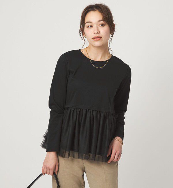 UNITED ARROWS green label relaxing「ティアード ペプラム プルオーバー カットソー」|Tシャツ・カットソー|